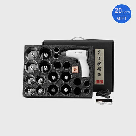 Suction Cup AntiCellulite Cupping Massage Set &ndash; Compact And Powerful Electric 20 cans