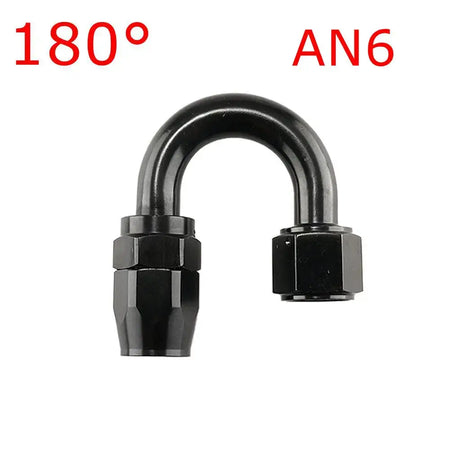 1 Piece AN4/6/810/12 Straight 0°/45°/90°/180° Degree Aluminum Swivel Hose End Fitting Adapter Oil Fuel Line NPT PLUG Black by InterCyprus Trading Ltd