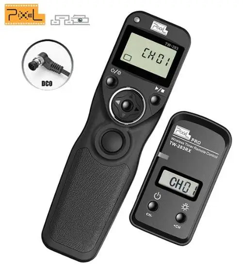 Pixel TW-283 Wireless Timer Remote Control Shutter Release for Canon, Nikon, Sony - Versatile and Reliable DC0