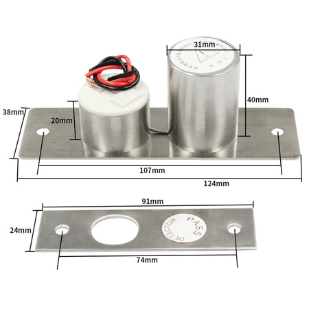 B2L-mini Fail Safe 12V Bolt Lock Solenoid &ndash; Easy Install