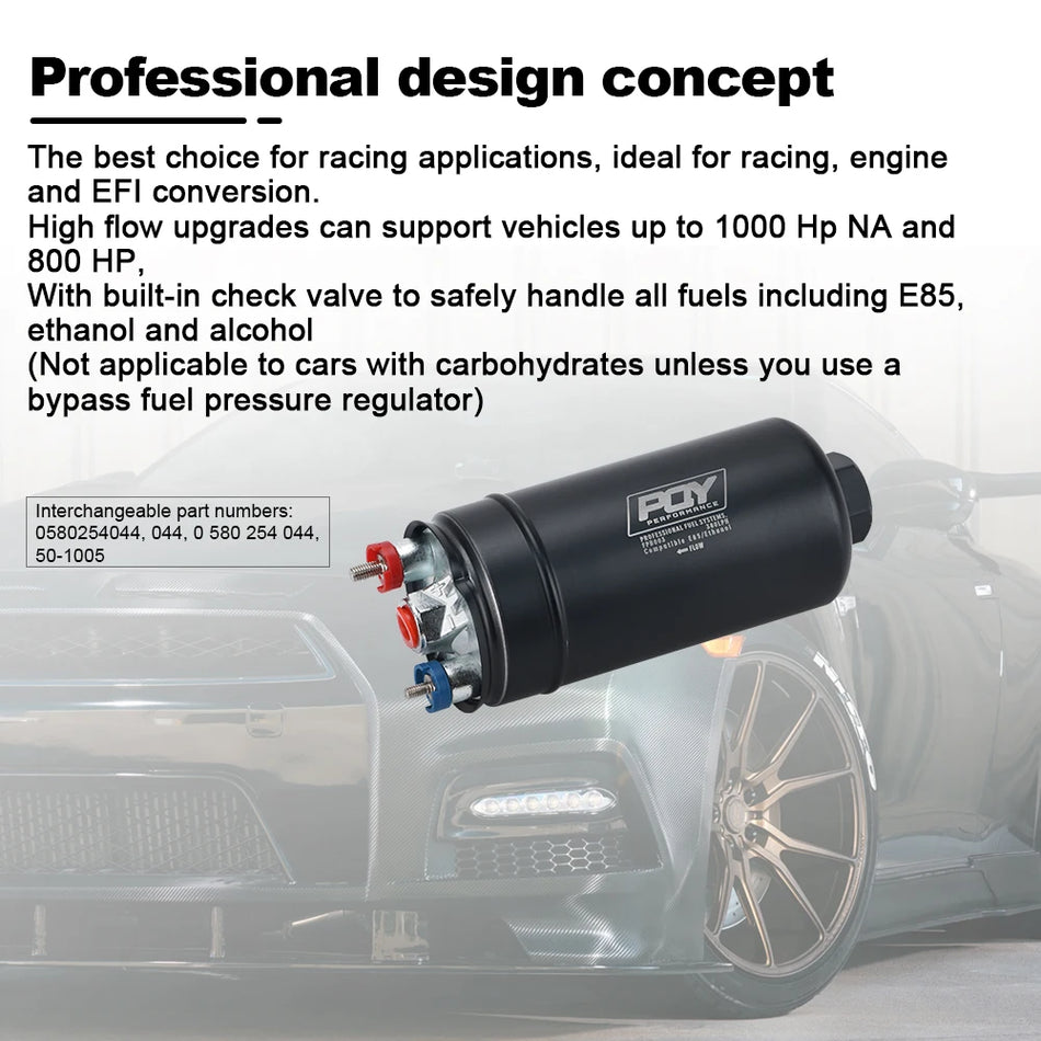 Pompa de combustibil externă compatibilă E85 stil 044 380LH 1000CP PQY-FPB003-QY
