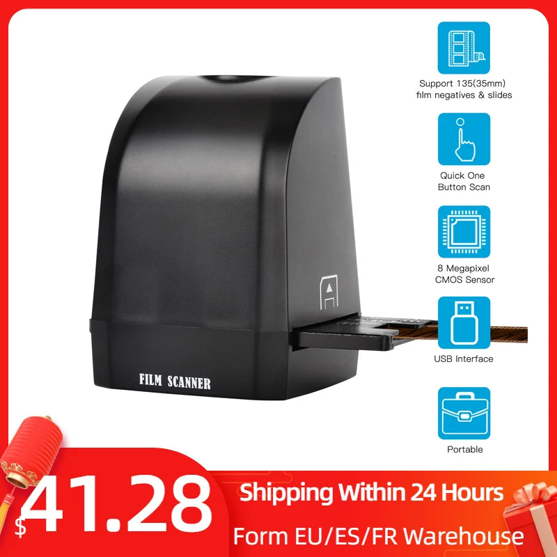 Prijenosni 8MP skener filma za 35mm/135 slajdove i negative u JPEG