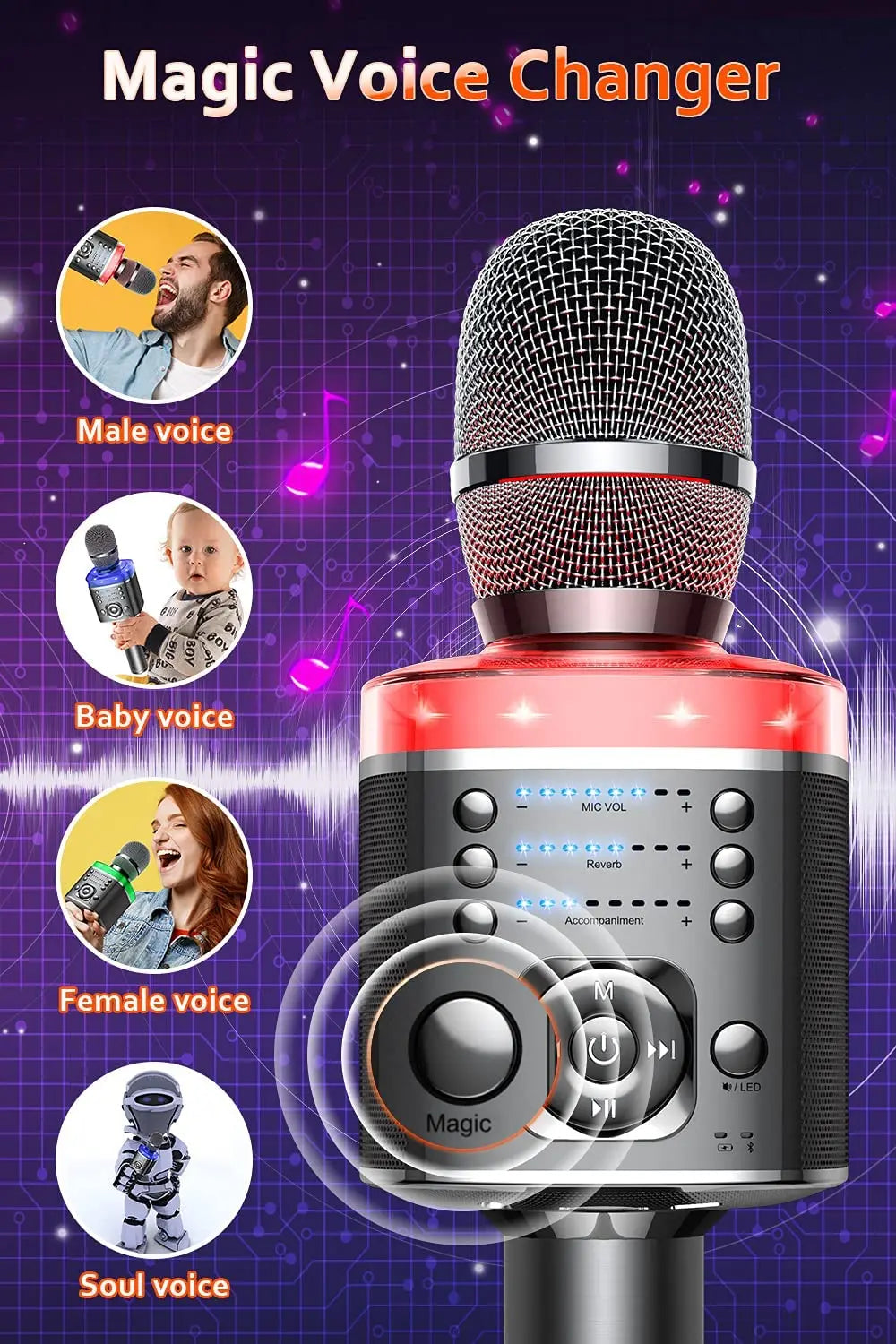 Karaoke Microphone Bluetooth Wireless Mic &ndash; Ultra Portable