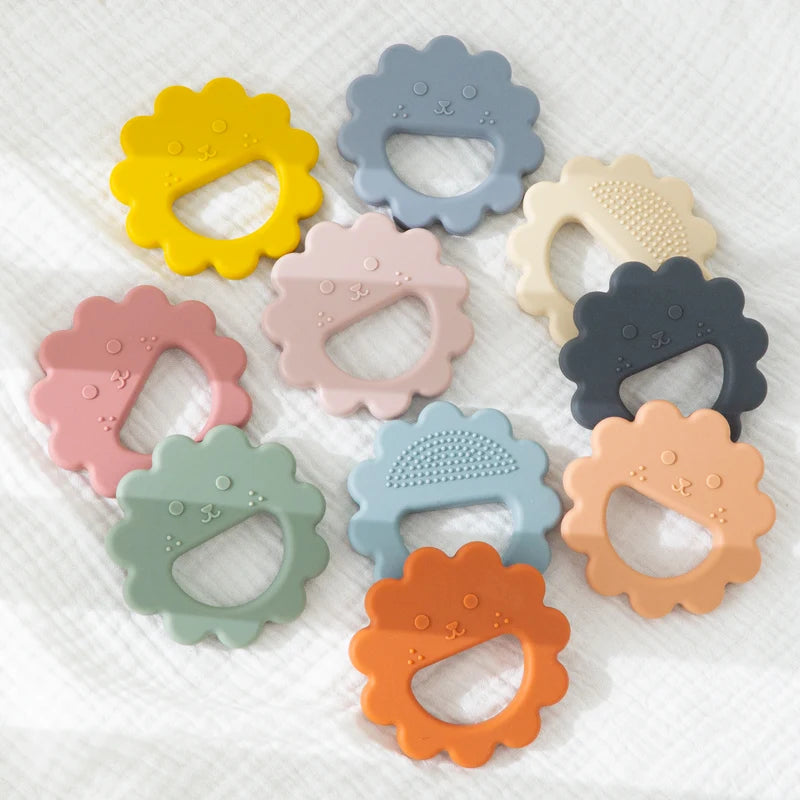 Muslin Life Flower-Shaped Silicone Baby Teether and Thumb Sucking Stopper