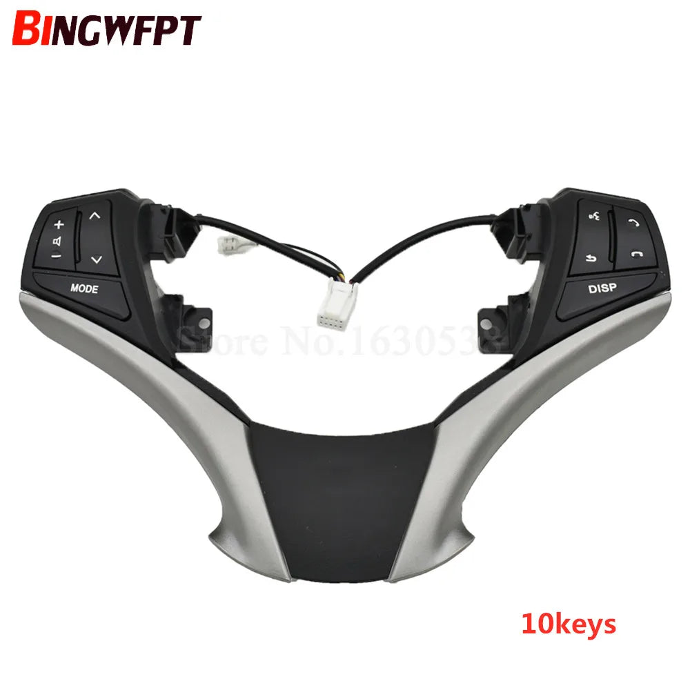 NEW Audio Control Switch Steering PAD Audio Control Button Fit for Toyota YVIOS 2014-2020 84250-0D120 842500D120-E0 by InterCyprus Trading Ltd