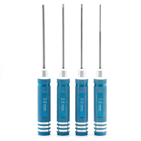 RC Tools 4 pcs Hex Screw Driver Set Titanium Plating Hardened 1.5 2.0 2.5 3.0mm Screwdriver for Helicopter Toys by InterCyprus Trading Ltd