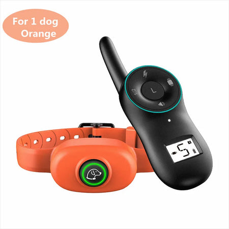 DOG300 Waterproof Bark Collar &ndash; Long Range Remote Control For 1 dog Orange