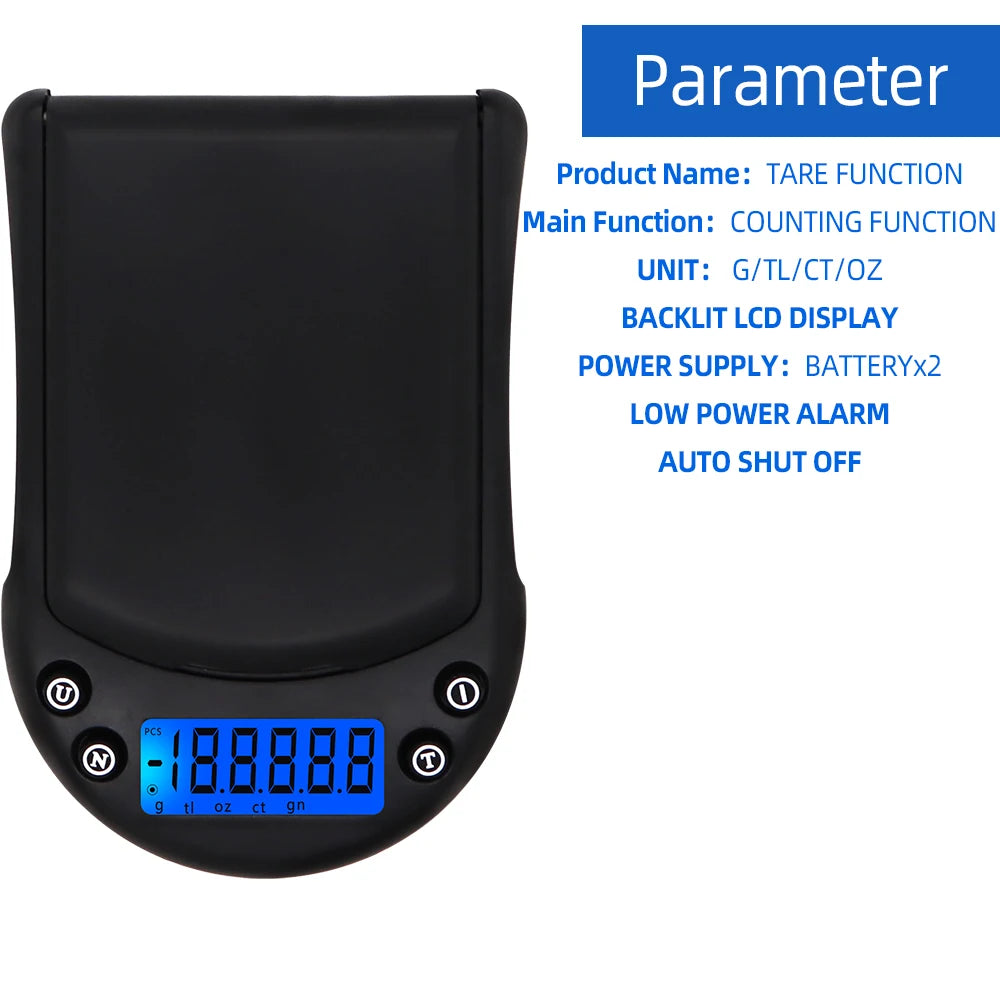 200g 0.01g Digital Pocket Scale - Ultra Accurate Weighing