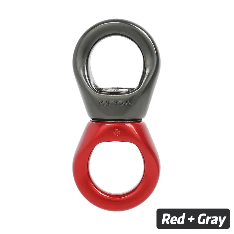 XINDA Universal Pulley Swivel 30kN Aluminum &ndash; Ultra Light Red