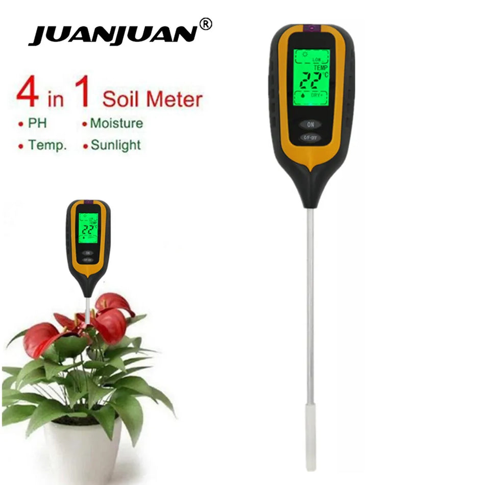 3/4 In 1 Digital Soil Meter &ndash; Multi Function Garden Tool