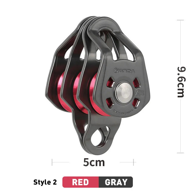 Xinda Outdoor Pulley Cableway System &ndash; Three Pulley System Red Hang Point