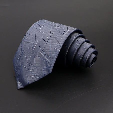 Classic Men's 8cm Plaid and Striped Neck Ties for Formal Events 27