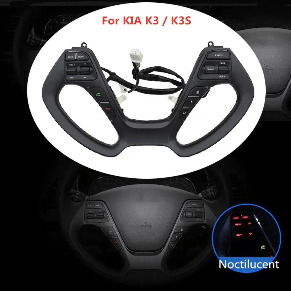 For Kia K3/K3S Constant Speed Cruise Control Multifunction Steering Wheel Button Upgrade Party Control Volume Phone Bluetooth by InterCyprus Trading Ltd
