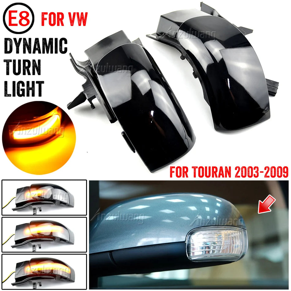 2x Luces de Intermitente LED Dinámico en Flecha para VW Touran 1T1 1T2