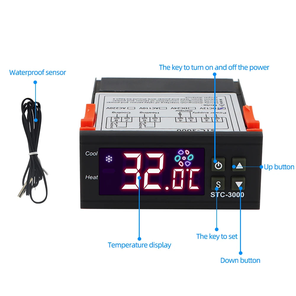 STC-3000 Temperature Controller &ndash; Digital Thermostat