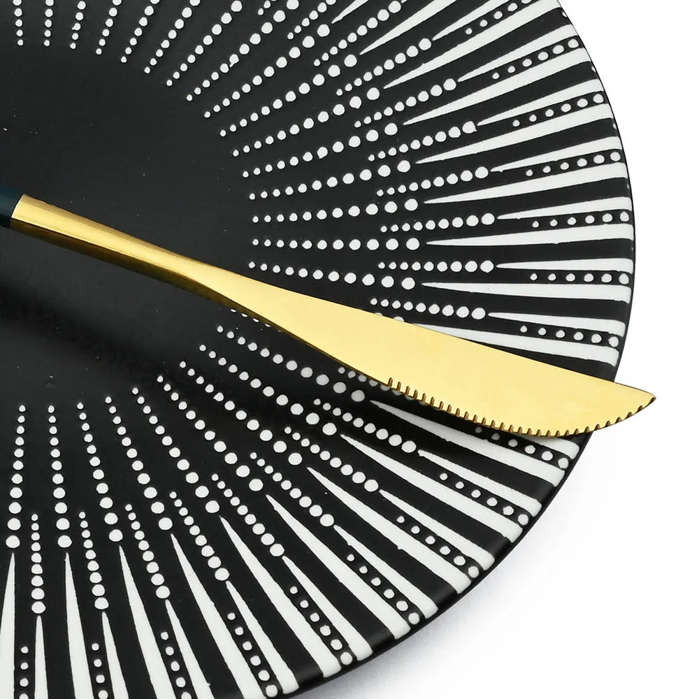 24Pcs Stainless Steel Dinnerware Set &ndash; Eco-Friendly Design