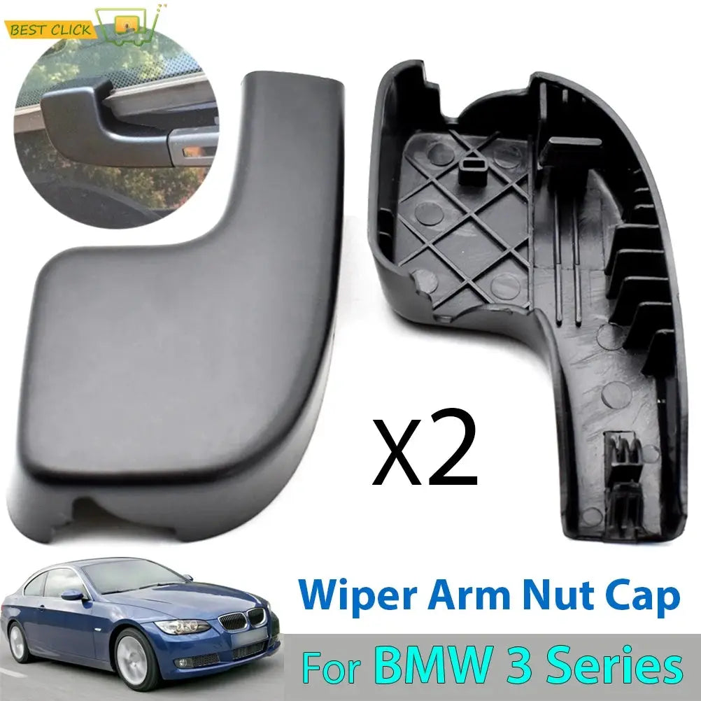 2X Car Windscreen Front Wiper Arm Nut Cap Bolt Cover For BMW 3 E90 E91 E92 E93 2004 2005 2006 2007 2008 2009 OE# 61617138990 by InterCyprus Trading Ltd