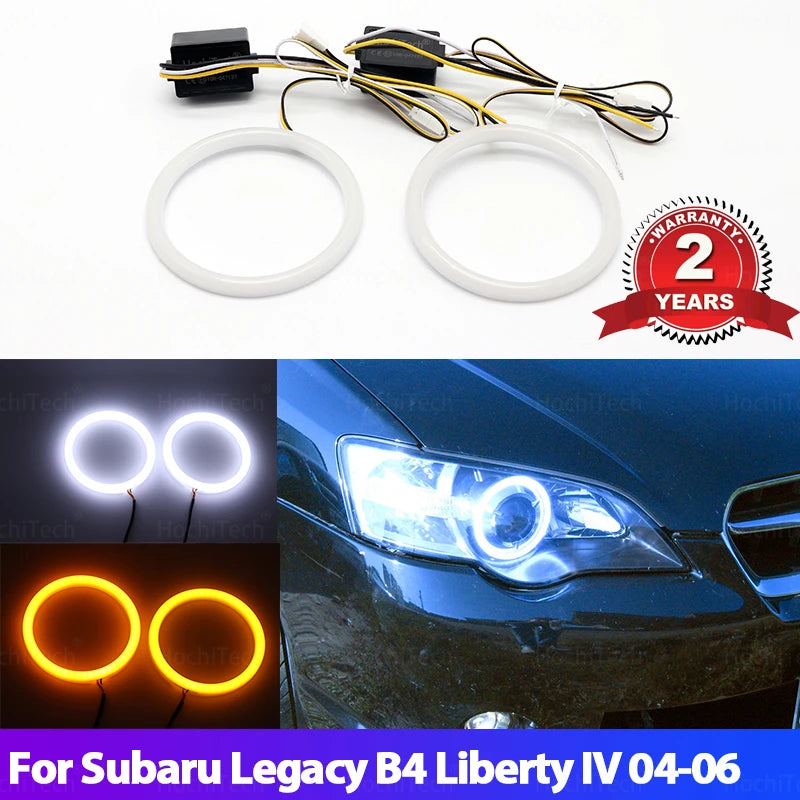 Kit de Anillos Angelicales LED Luces Blancas Amarillas para Subaru Legacy B4 Liberty IV