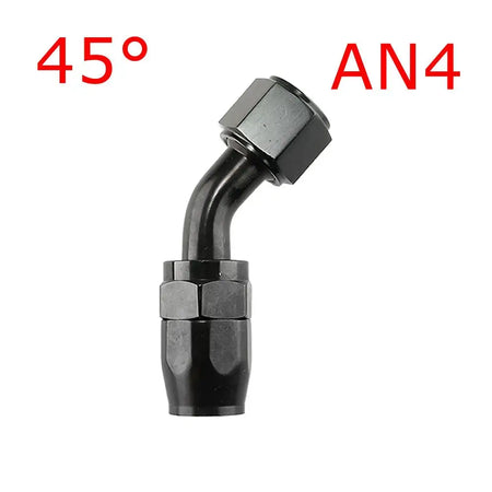 1 Piece AN4/6/810/12 Straight 0°/45°/90°/180° Degree Aluminum Swivel Hose End Fitting Adapter Oil Fuel Line NPT PLUG Black by InterCyprus Trading Ltd