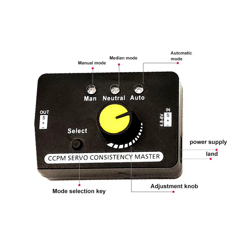 Multi Servo Tester 3CH ECS Consistency Speed Controler Power Channel CCPM Meter Master Checker RC Drone Helicopter RC Hobby by InterCyprus Trading Ltd
