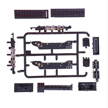 9pcs Mini Train Model Set - High-Speed Rail Steam Locomotive Collection