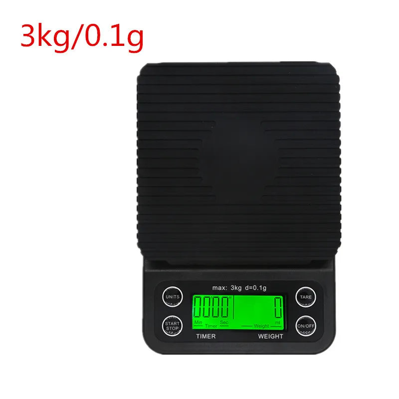S023 Digital Kitchen Scale &ndash; 0.1g Precision With Backlight Black 3kg 0.1g