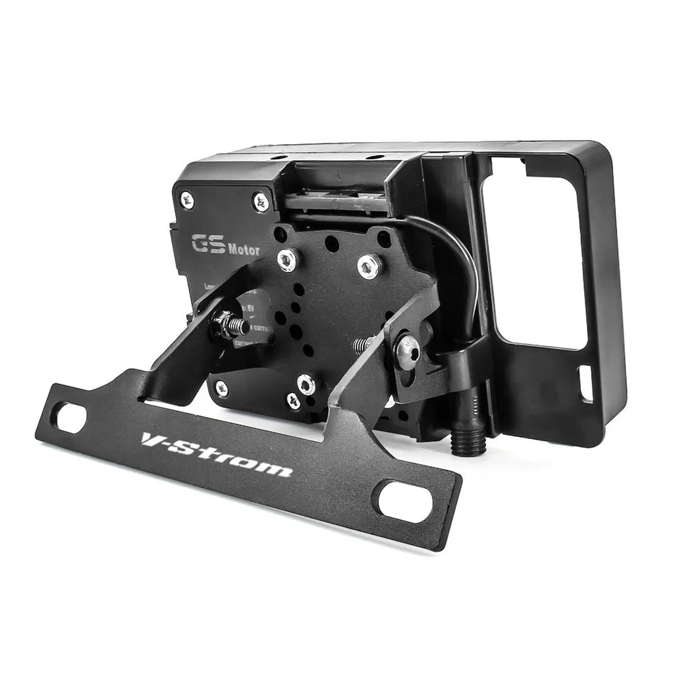 Suzuki V-Strom 650 Vējstikla stiprinājuma montāža viedtālruņa GPS turētājam, 2004-2011