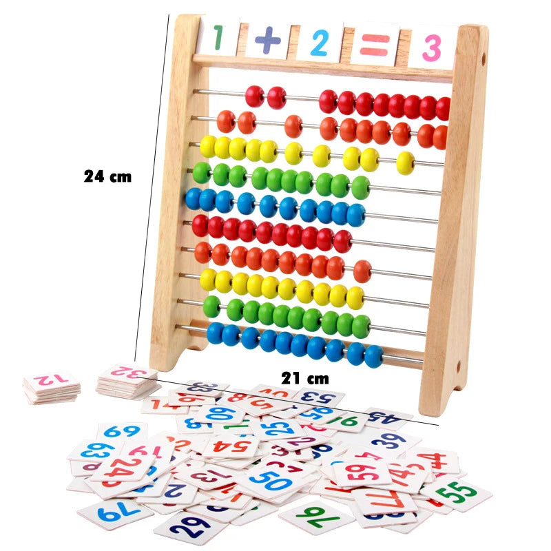 Wooden Abacus Educational Math Toy &ndash; Montessori Learning BZS00178