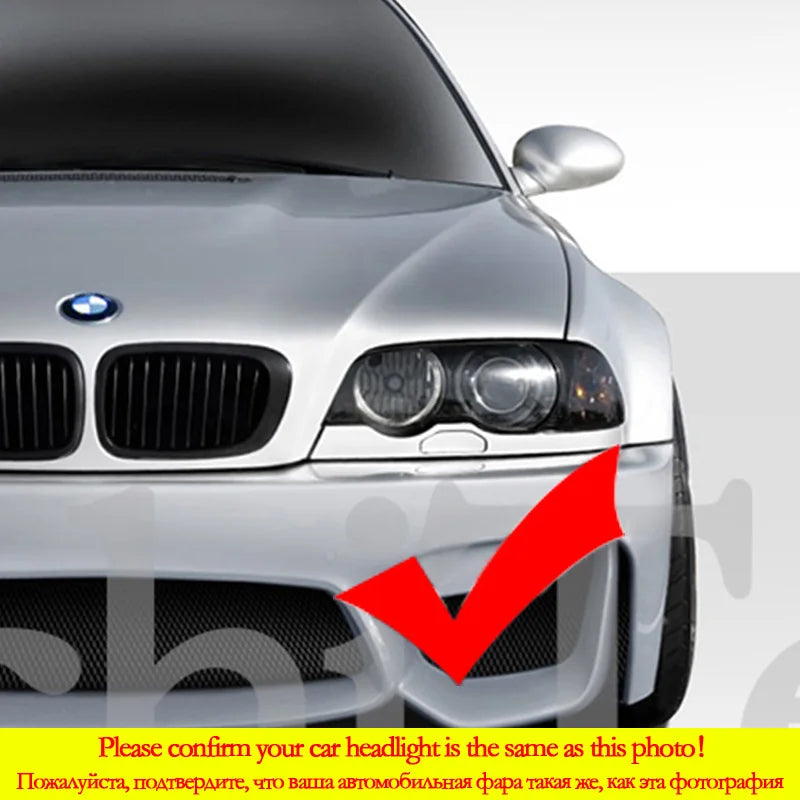 LED Angel Eyes Διπλού Χρώματος Για BMW E46 3 Σειρά Switchback DRL Kit