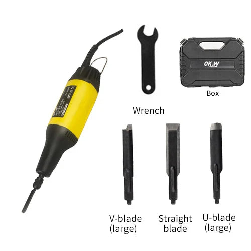 Electric Wood Carving Chisel - 50W High-Speed Tool Set 5