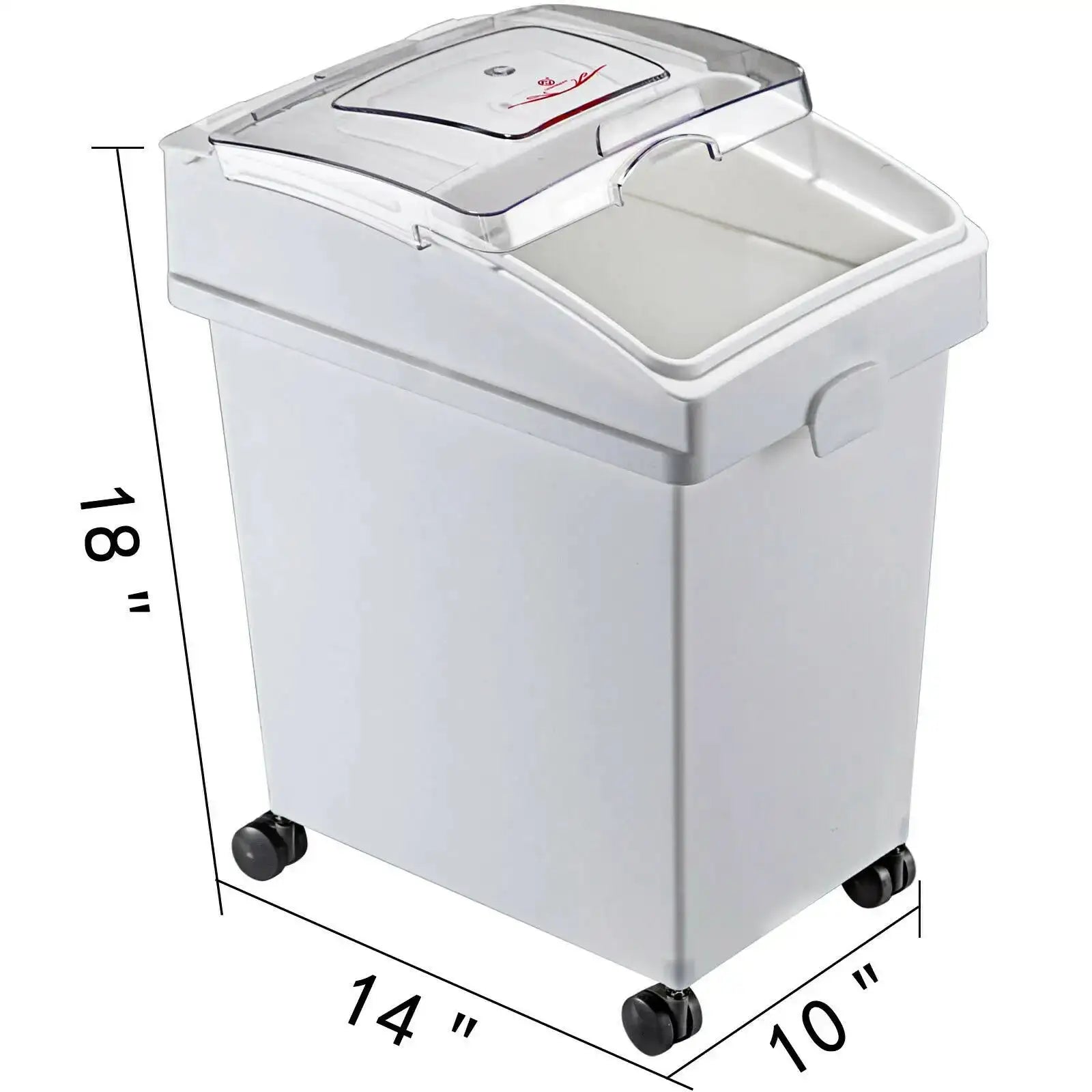 VEVOR 25L Dry Ingredient Bin With Scoop Castors Dustproof
