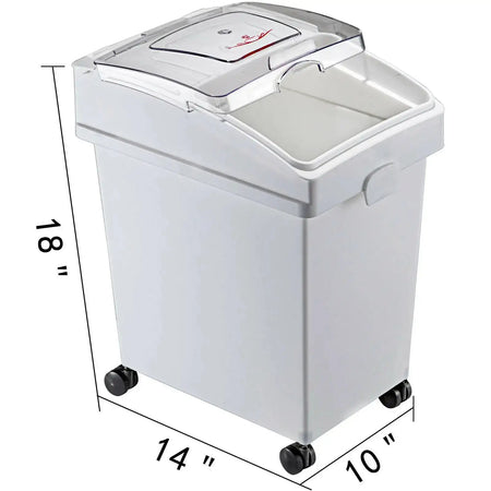 VEVOR 25L Dry Ingredient Bin With Scoop Castors Dustproof