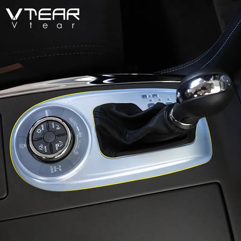 Vtear For Nissan Patrol Y62 Infiniti Qx80 Armada Gear Shift Panel Cover Soft Rubber Interior Dustproof Gear Box Accessories Auto by InterCyprus Trading Ltd