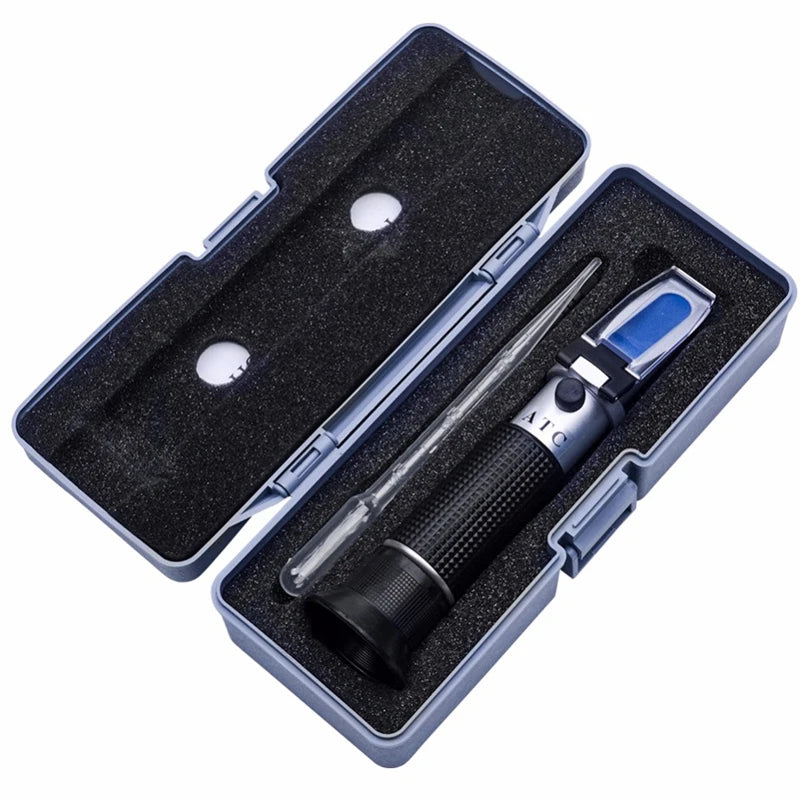28-62% Sugar Meter Brix Refractometer &ndash; Compact Handheld with box