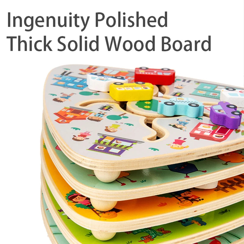 Brozebra Montessori Maze Boards &ndash; Educational Wooden Puzzle