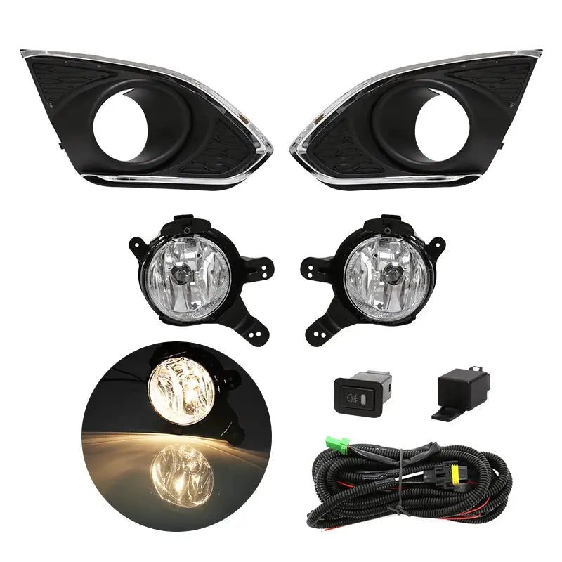 Led DRL Daytime Running Light Fog Lamp Assembly For Chevrolet Chevy Spark 2013 2014 2015 With Wires Harness Switch by InterCyprus Trading Ltd