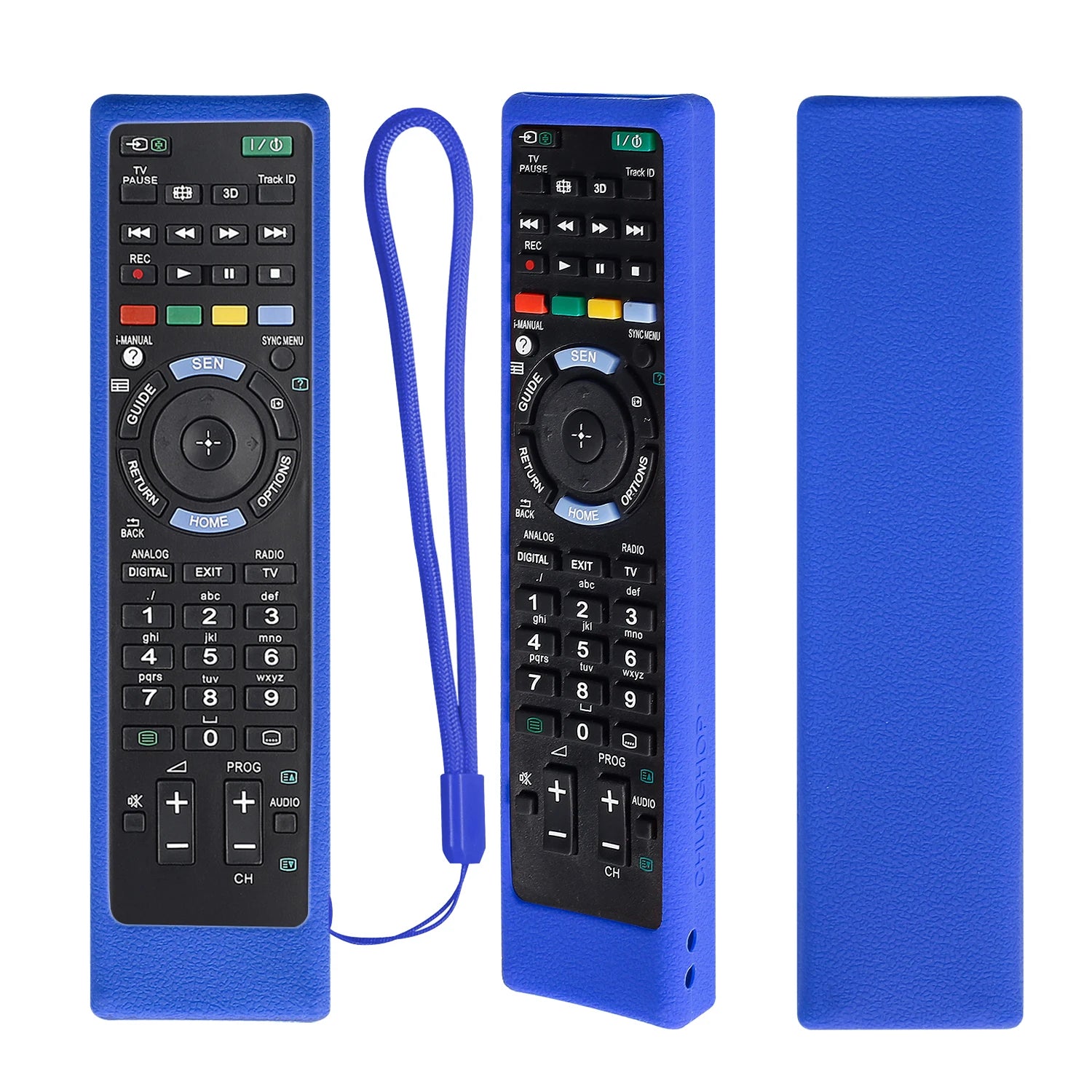 Silicone TV Remote Covers for Sony - Shockproof &amp; Luminous Blue / CHINA