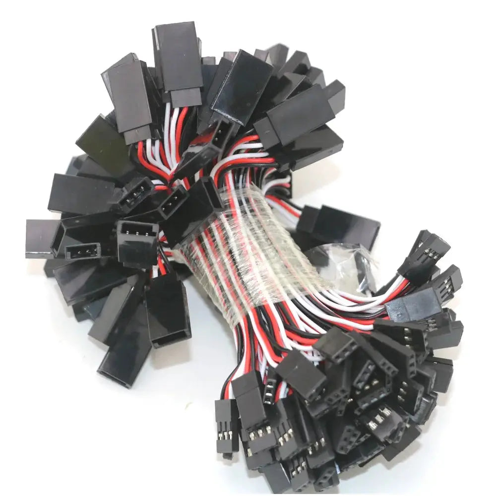 10pcs 100mm/150mm/200mm/300mm/500mm RC Servo Extension Cord Cable Wire Lead JR For Rc Helicopter Rc Drone by InterCyprus Trading Ltd