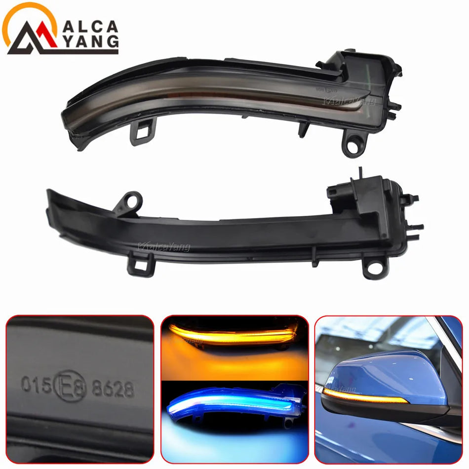 Clignotants de rétroviseur dynamique LED avec lentille fumée pour BMW X1 X2 F45 F46 F49