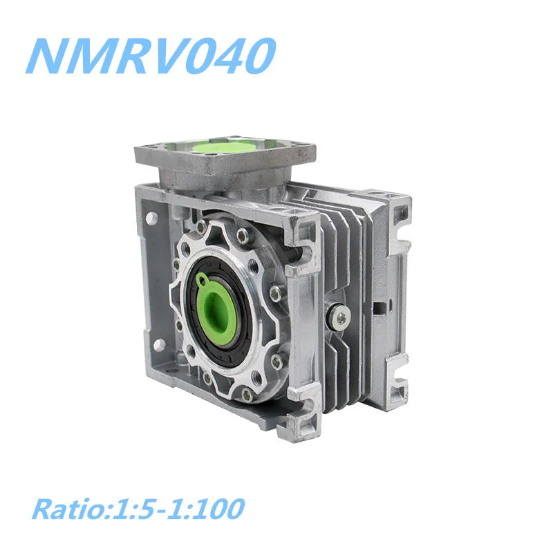 Reducător de viteze cu șurub NMRV040 pentru NEMA34, ax de 14mm, orificiu de ieșire de 18mm