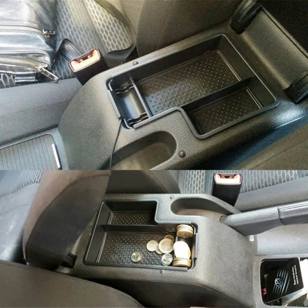 For Volkswagen VW Golf MK6 / Scirocco / Jetta MK5 Armrest Storage Box Center Console Organizer Glove Tray Phone Holder Case Bin by InterCyprus Trading Ltd