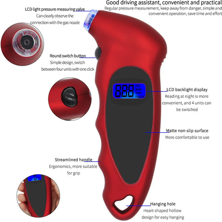 TG105 Digital Tire Pressure Gauge 0-150 PSI &ndash; High Accuracy