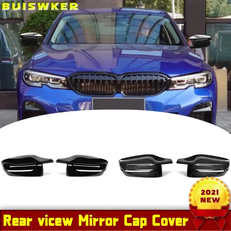 Mirror Cover M Style Car Side Rearview Mirror Cover Cap For BMW 3 4 5 7 8 Series G20 G21 G30 G38 G22 G23 G11 G12 G15 G16 LHD RHD by InterCyprus Trading Ltd