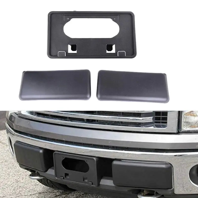Fit For Ford F150 Front Bumper License Plate Holder Frame Mounting Bracket 09-14 by InterCyprus Trading Ltd