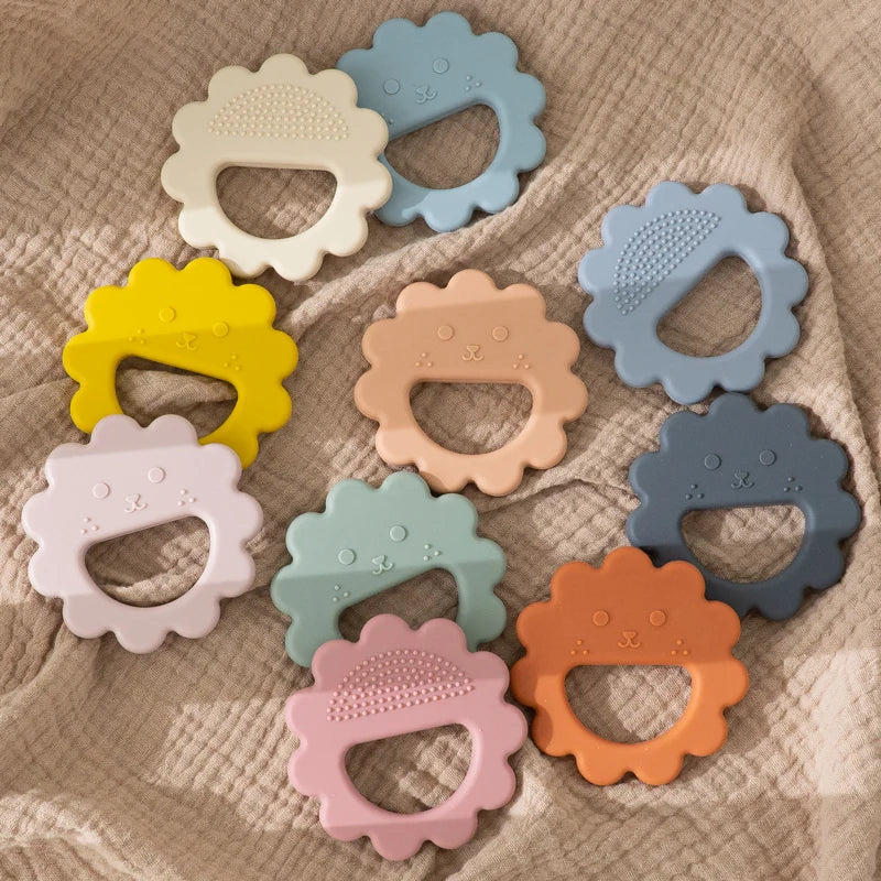 Muslin Life Flower-Shaped Silicone Baby Teether and Thumb Sucking Stopper