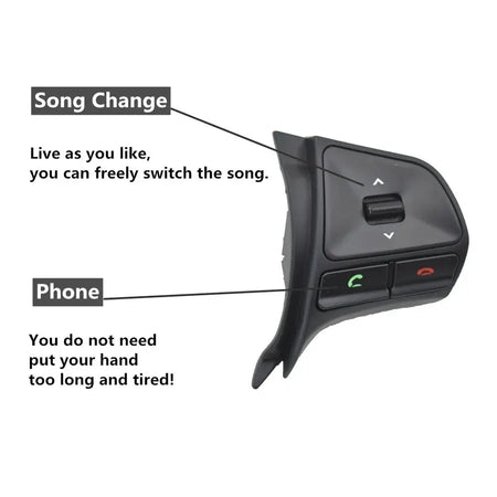 New Car Steering Wheel Control Button For KIA K2 RIO 2011-2014 Audio Bluetooth Phone Volume Switch Replace Auto Parts by InterCyprus Trading Ltd
