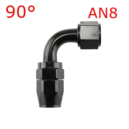1 Piece AN4/6/810/12 Straight 0°/45°/90°/180° Degree Aluminum Swivel Hose End Fitting Adapter Oil Fuel Line NPT PLUG Black by InterCyprus Trading Ltd