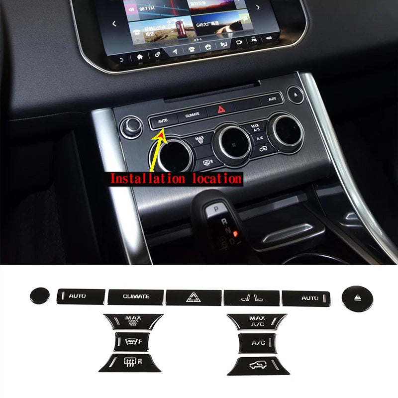 Накладка из нержавеющей стали с воздушной кнопкой для Range Rover Sport