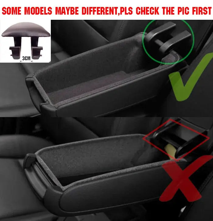 PU Leather Car Armrest Latch Lid Cover For Seat Exeo Center Console Storage Box Pad Shell Arm Rest Cap Auto Interior Accessories by InterCyprus Trading Ltd