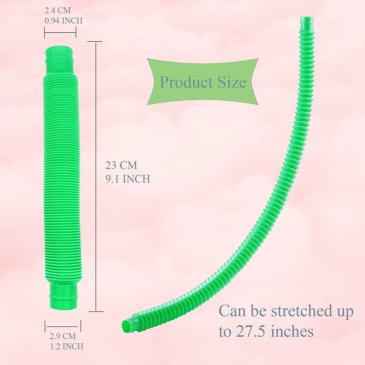 Colorful Folding Tubes Fidget Toy for Stress Relief and Sensory Fun